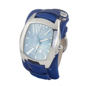 Chronotech CT2039J22AC Blue Leather Watch Men Blue Watches